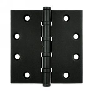 Deltana 4 1/2" x 4 1/2" Square Corner Ball Bearing Brass Hinges NRP DSB45NB 