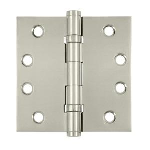 Deltana 4" x 4" Square Corner Ball Bearing Solid Brass Hinges DSB4B