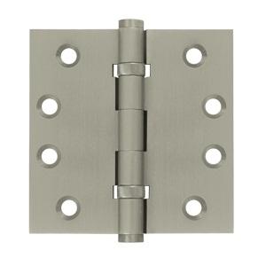 Deltana 4" x 4" Square Corner Ball Bearing Solid Brass Hinges DSB4B