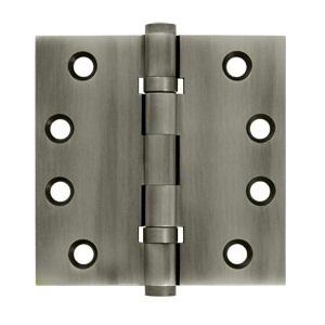 Deltana 4" x 4" Square Corner Ball Bearing Solid Brass Hinges DSB4B