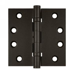 Deltana 4" x 4" Square Corner Ball Bearing Solid Brass Hinges with Non Removable