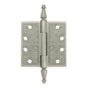 Deltana 4" x 4" Square Corner Ornate Solid Brass Hinges DSBP44U