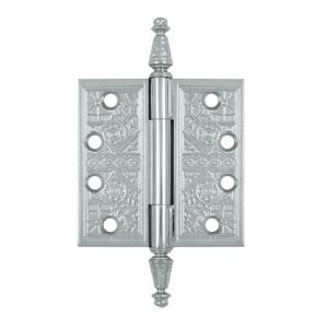 Deltana 4" x 4" Square Corner Ornate Solid Brass Hinges DSBP44U