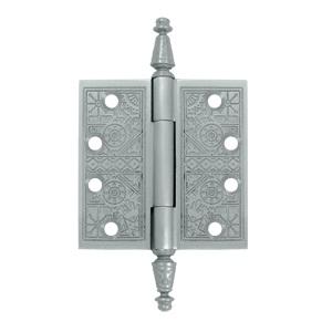 Deltana 4" x 4" Square Corner Ornate Solid Brass Hinges DSBP44U