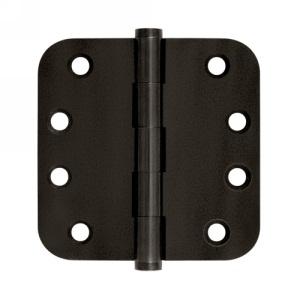 Deltana 4" x 4" Radius Corner (5/8") Solid Brass Hinges DSB4R5