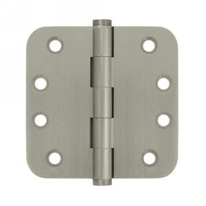 Deltana 4" x 4" Radius Corner (5/8") Solid Brass Hinges DSB4R5