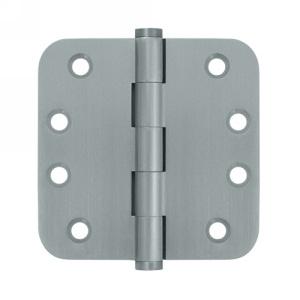 Deltana 4" x 4" Radius Corner (5/8") Solid Brass Hinges DSB4R5