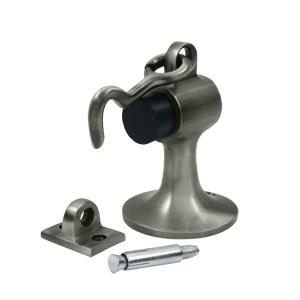 Deltana DSF444 Solid Brass Cement Floor Mount Door Bumper with holder US15A