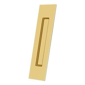 Deltana FP10225 Solid Brass Rectangular HD Flush Pull PVD Polished Brass (CR003)