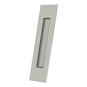 Deltana FP10225 Solid Brass Rectangular HD Flush Pull Satin Nickel (US15)