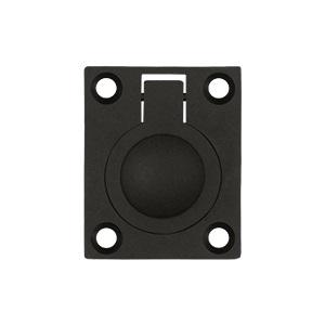 Deltana FRP175 Solid Brass Flush Ring Pull Oil Rubbed Bronze 