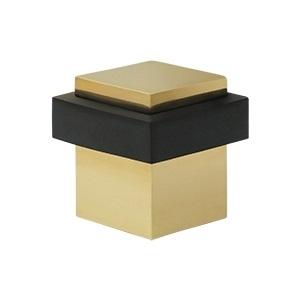 Deltana UFBS138 Square Universal Floor Bumper Unlacquered Brass (US3-UNL)