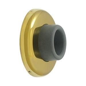 Deltana WB250 Solid Brass Concave Flush Wall Mounted Door Bumper Polished Brass 