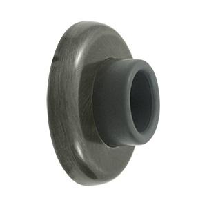 Deltana WB250 Solid Brass Concave Flush Wall Mounted Door Bumper Antique Pewter