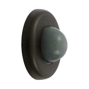 Deltana WBC250 Solid Brass Convex Flush Wall Mounted Bumper Oil Rubbed Bronze
