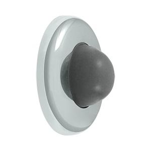 Deltana WBC250 Solid Brass Convex Flush Wall Mounted Door Bumper Polished Chrome
