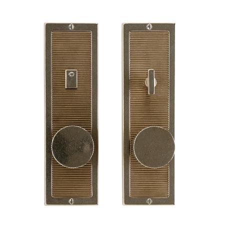 Rocky Mountain E115, E116, E117  3" x 10" Designer Escutcheon with Flute Texture