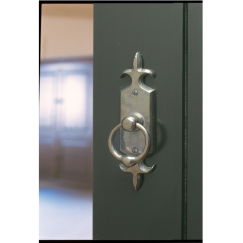 Rocky Mountain E828 Fleur De Lis Escutcheon with choice of Knob or Lever