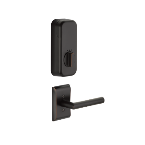 Emtek EMP4817 Modern Brass Ares Handleset with Empowered Smart Lock