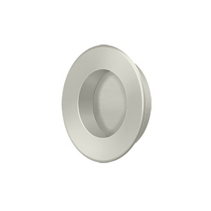 Deltana FP178 Solid Brass 1-7/8" Round HD Flush Pull Satin Nickel