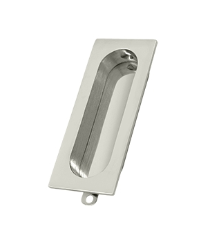 Deltana FP222-14 Rectangular Flush Pull Polished Nickel