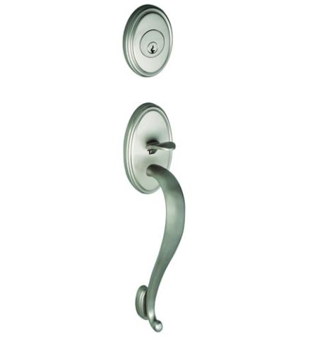 Grandeur Georgetown Handleset shown in Satin Nickel 