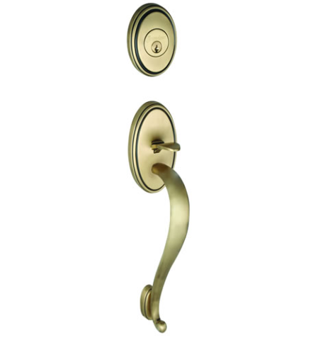 Grandeur Georgetown Handleset shown in Vintage Brass 