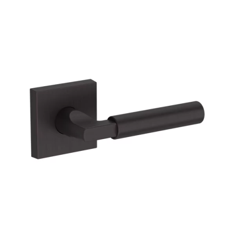 Baldwin Reserve Lake Forest Lever with Contemporary Square Rose Venetian Bronze
