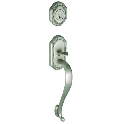 Grandeur Newport Handleset shown in Satin Nickel (SN)