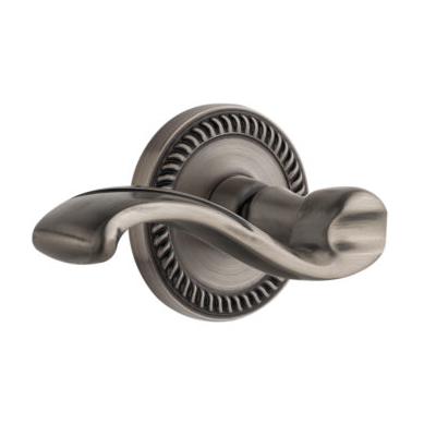 Grandeur Portofino Lever with Newport Rose Antique Pewter 