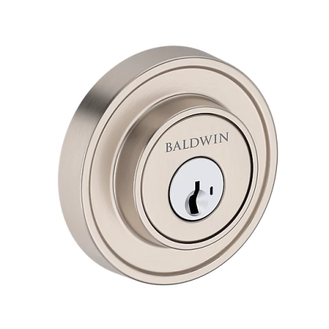 Baldwin Reserve Recessed Round Deadbolt Satin Nickel