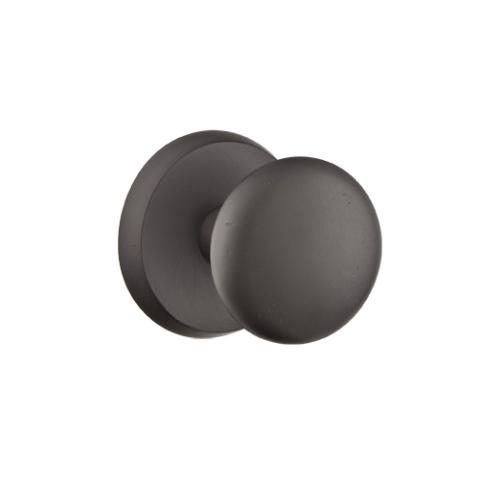 Emtek Winchester Door knob with #2 Rose Flat Black Patina (FB)