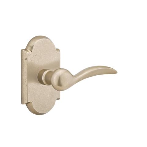 Emtek Durango Door lever with #1 Rose Tumbled White Bronze (TWB)