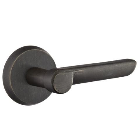 Emtek Aurora Door Lever with #2 Rose Medium Bronze Patina (MB)
