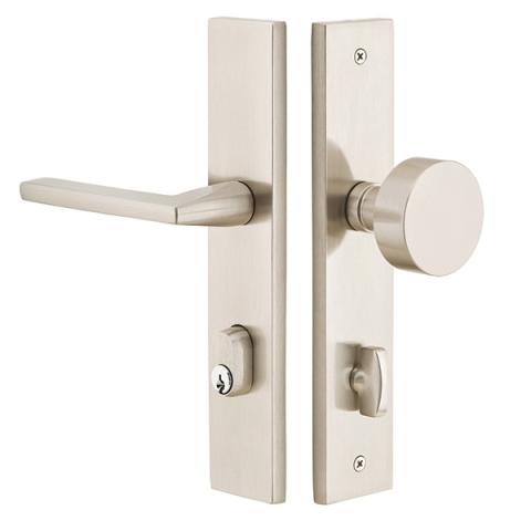 Emtek 8442 Modern Rectangular Style Stretto 2" x 10" Narrow Trim Keyed Sideplate