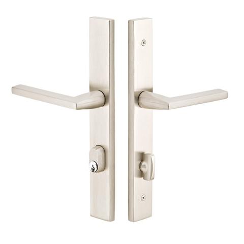 Emtek 8444 Modern Rectangular Style Stretto Narrow Trim Keyed Sideplate