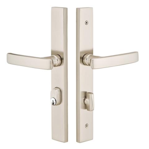 Emtek 8444 Modern Rectangular Style Stretto Narrow Trim Keyed Sideplate