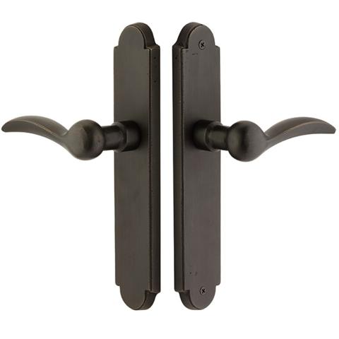 Emtek 4141 Sandcast Arched Style Stretto Passage Sideplate