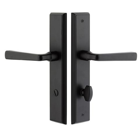 Emtek 5241 Sandcast Bronze Rectangular Style Stretto Narrow Trim Non Keyed S