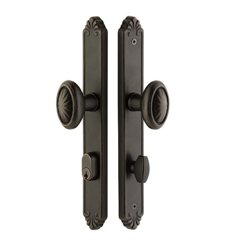 Emtek 6444 Tuscany Bronze Style Stretto Narrow Trim Keyed Sideplate,6444