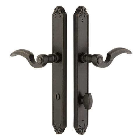 Emtek 6243 Tuscany Bronze Style Stretto Narrow Trim Non Keyed Sideplate