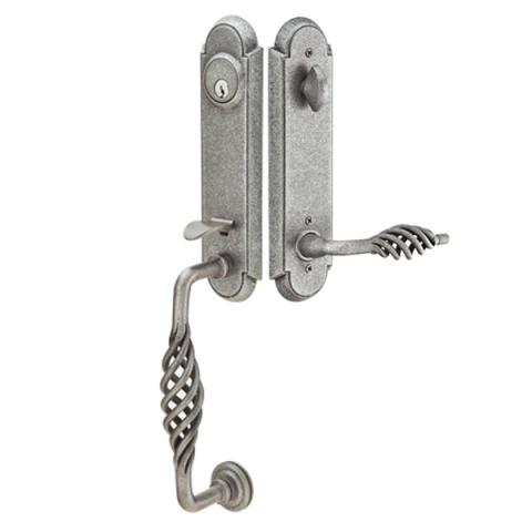 Emtek Wrought steel Monolithic w/Lafayette Grip and Lever 460111, 461111, 462111