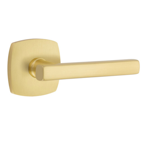 Emtek Urban Modern Freestone Lever Set with Urban Modern Rose