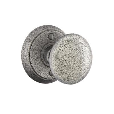 Emtek Jamestown Door Knob Set with #2 Rosette Satin Steel