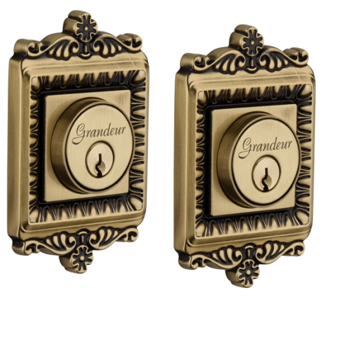 Grandeur Windsor Double Cylinder Deadbolt Vintage Brass (VB)