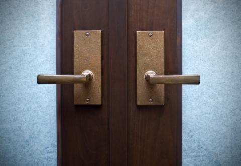Rocky Mountain EB25 Escutcheon shown with Small Reed Lever