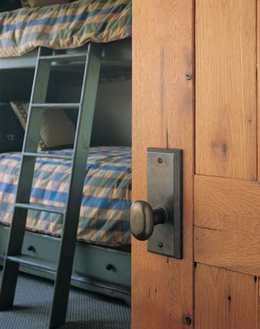 Rocky Mountain EB55 Escutcheon shown with Small Potato Knob