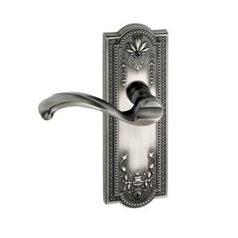 Grandeur Parthenon Backplate with Portofino lever Antique Pewter