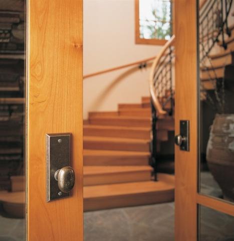 Rocky Mountain EB55 Escutcheon shown with Small Potato Knob