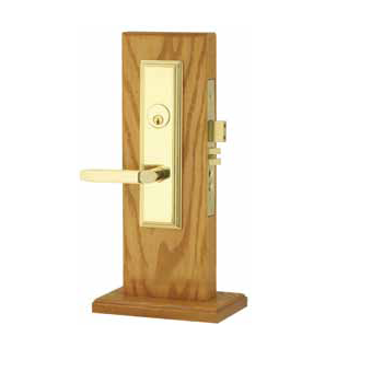 Emtek Manhattan Mortise Entrance Lockset with Milano Lever